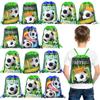 10/20Pcs Football Drawstring Gift Bags Non-woven Soccer Goodie Bag Backpack Kids Sport Birthday Party Favors for Guests