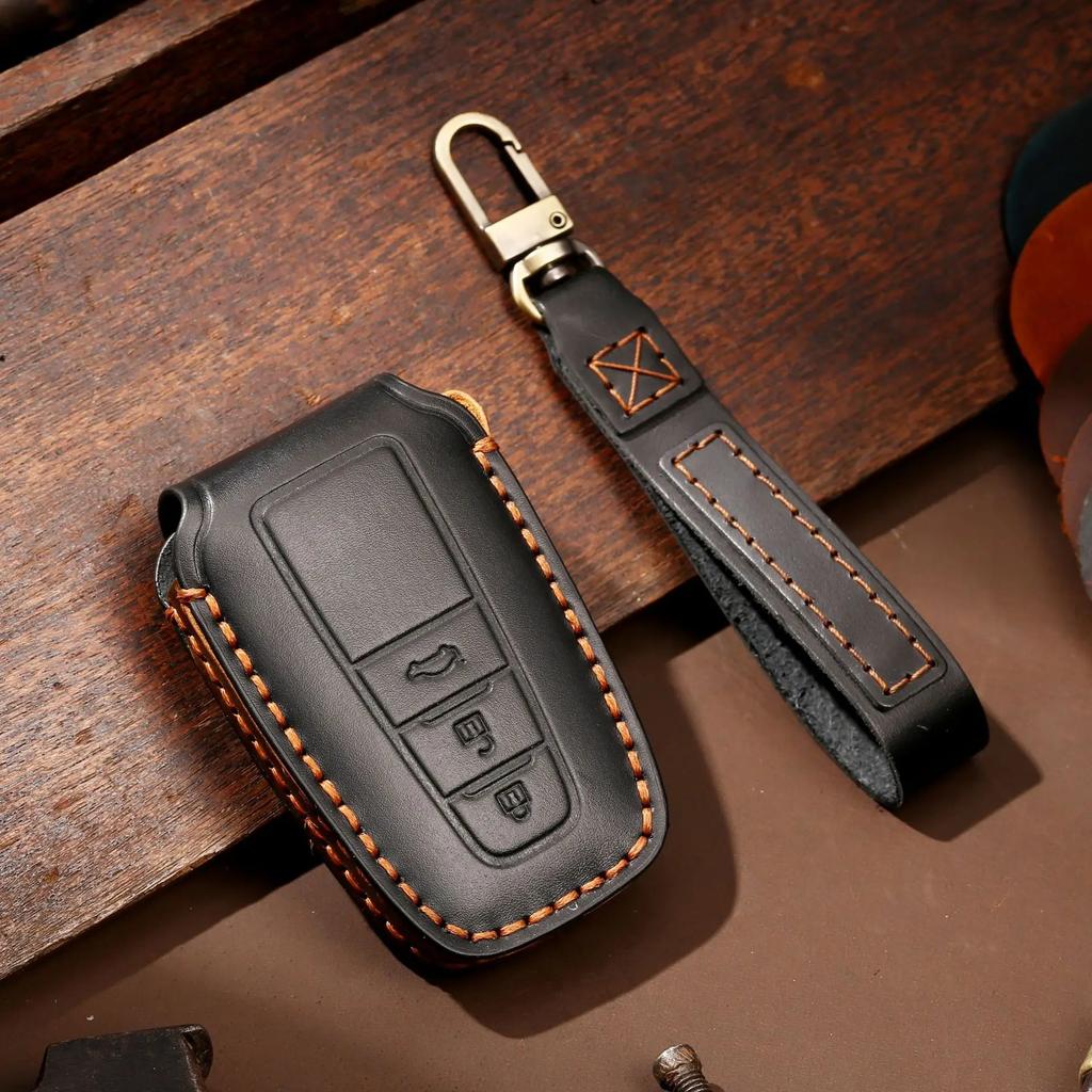 Custodia Cover in Pelle per Chiave Auto Custodia Portachiavi Protettore Accessori per Toyota Carola Vios Camry Corolla Portachiavi Guscio Borsa