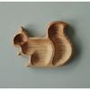 1pc Squirrel Snack Tray, Animal Shaped Nut Tray Fruit Holder Wooden Crafts