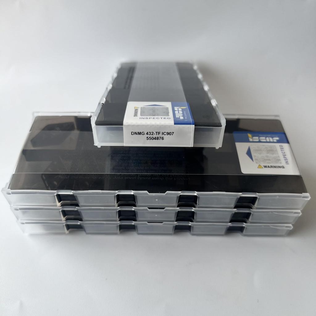 ISCAR / DNMG150408-TF IC907 / Industrial indexable carbide inserts 10 Pcs