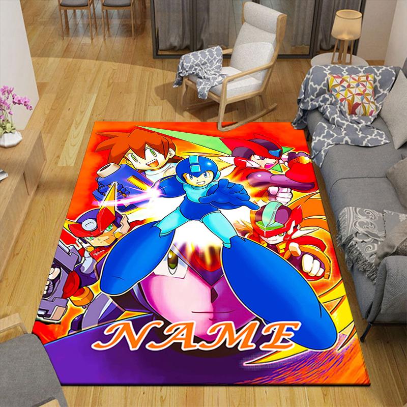 Custom 1Pc Superhero Mega Man Adventure Rug Office Carpet Indoor Outdoor Entrance Doormat Nonslip Soft And Comfortable Living Room D2915179