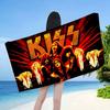 1 шт. Классическая рок-группа K-KissS Микрофибровое пляжное полотенце Впитывающее Быстросохнущее Мягкое для йоги, плавания, курорта, альпинизма