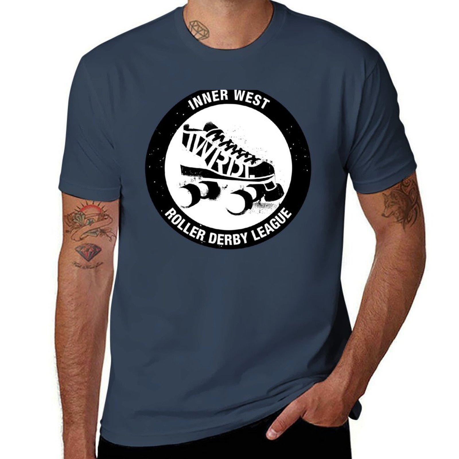 Inner West Roller Derby League Logo Tshirt Casual Loose Short Sleeve Tee For Unisex S