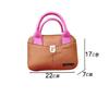 Women's Spliced Small Square Bag Street Urban Minimalist Style Shoulder Bag
