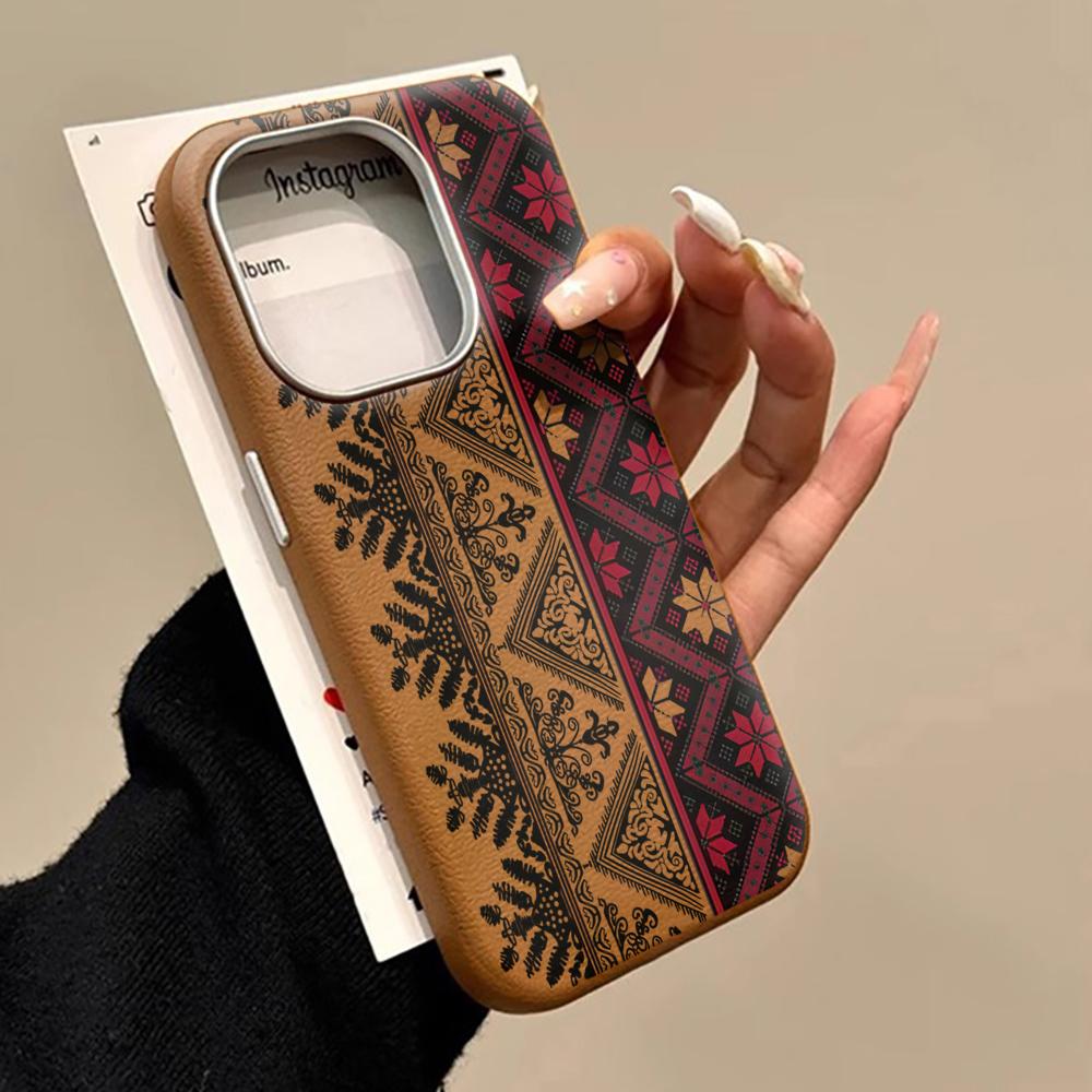 Luxury Fashion Retro Totem Phone Case For iPhone 17 16 15 14 11 Pro Max 13 12 Plus Air Protection Shockproof Silicone Soft Funda