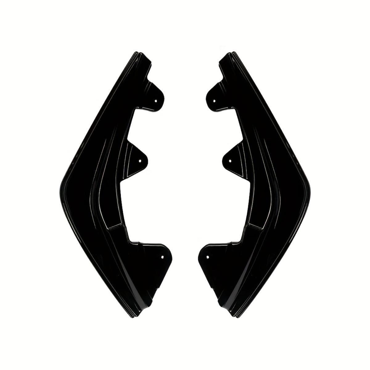 Car Rear Corner Front Bumper Lip Diffuser Sticker Spoiler Modification For BMW F20 F21 1-Series LCI M-Sport 2015-2019 Glossy Black