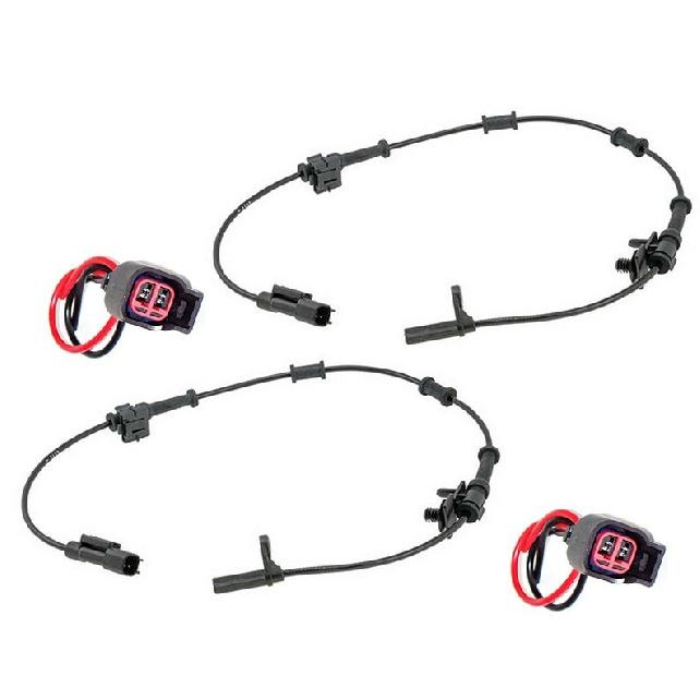 2x ABS Wheel Speed Sensor & Connectors Front L/R Fits 300 Charger Challenger