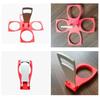 4 Cups Foldable Carousel Holder Coffee Cup Handle Drinking Bottle Bracket Portable Anti Scalding Camping Party Bar Home