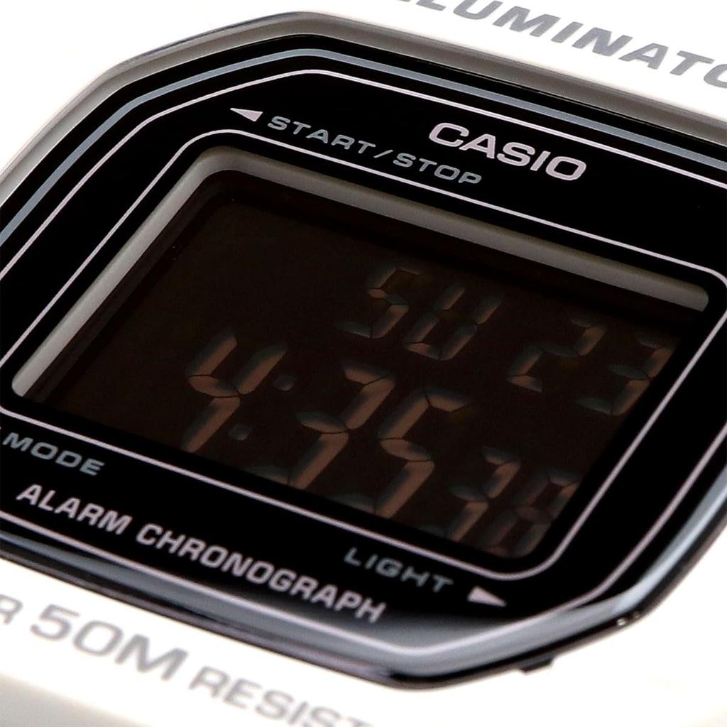 Casio Standard Digital Wristwatch for Men and Ice Inverted LCD Overseas Model W-218H-8BV Women, Gray, Display, [Used]