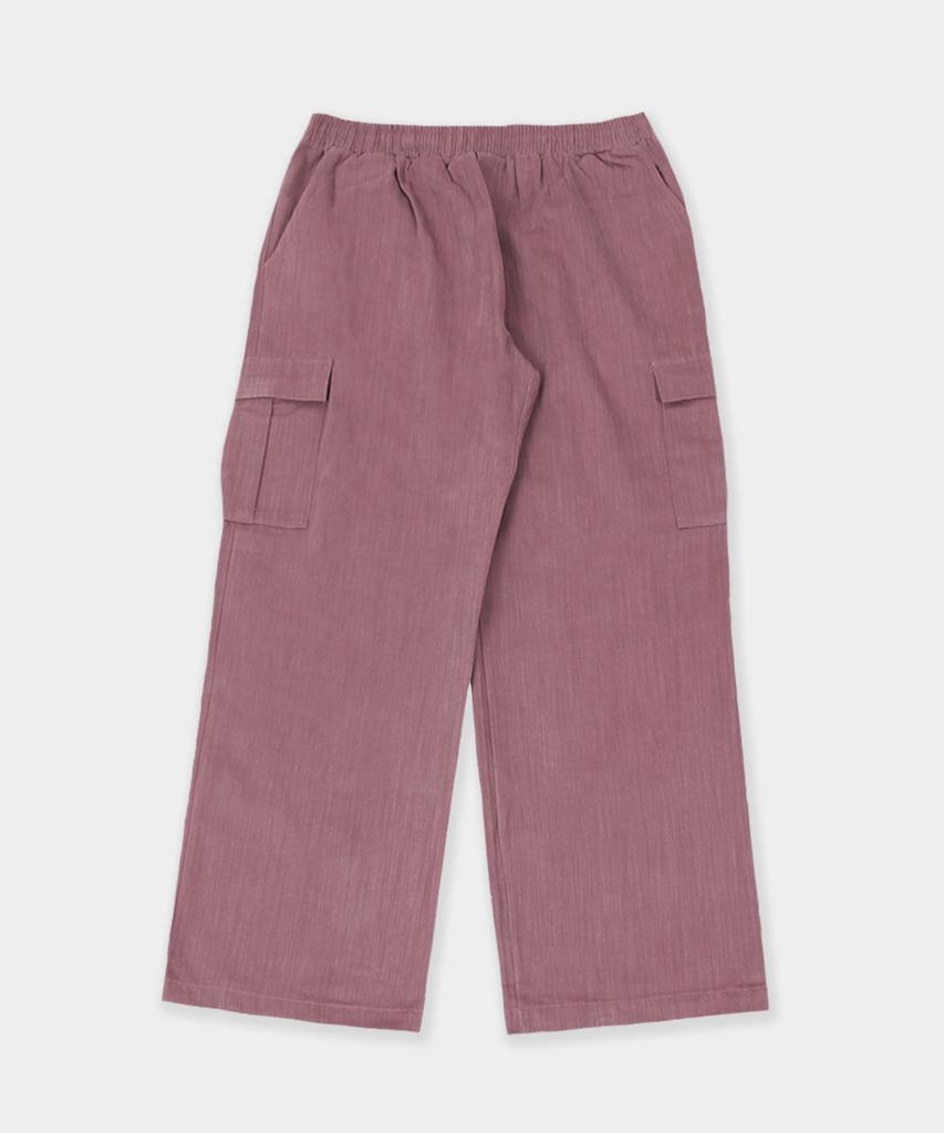 CAMEL WORK No.353 Structured Cargo Pants (Pink)