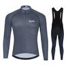 Long Sleeve Cycling Jersey Set Unisex Mountain Road Bike Quick Dry Sportswear