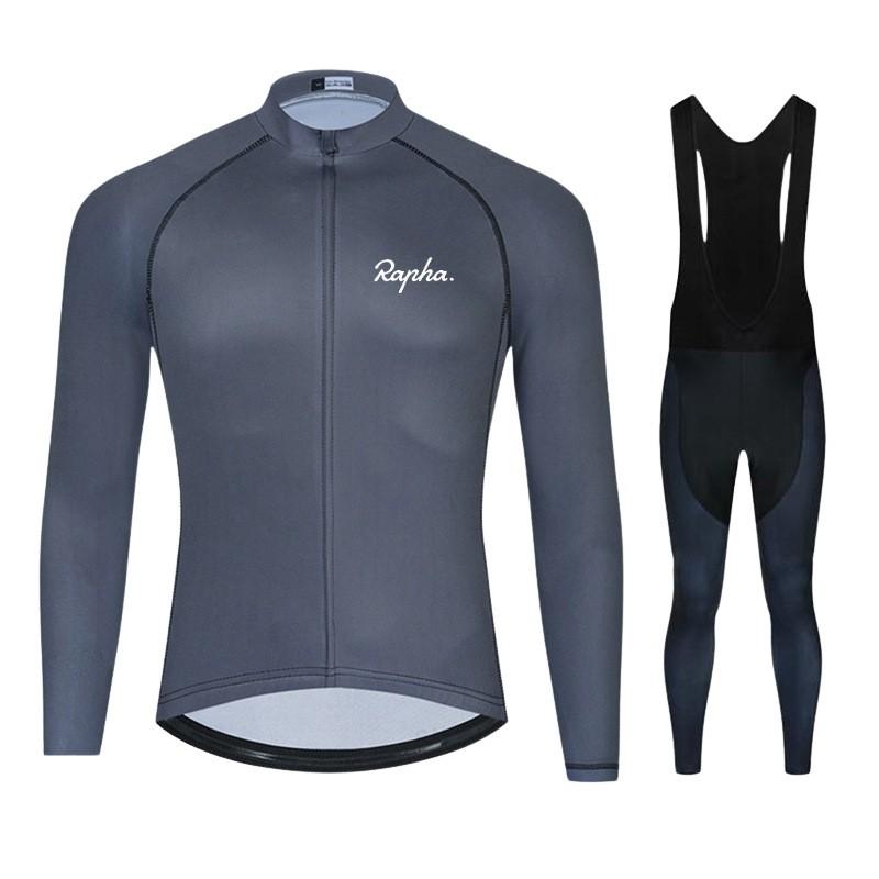 Long Sleeve Cycling Jersey Set Unisex Mountain Road Bike Quick Dry Sportswear