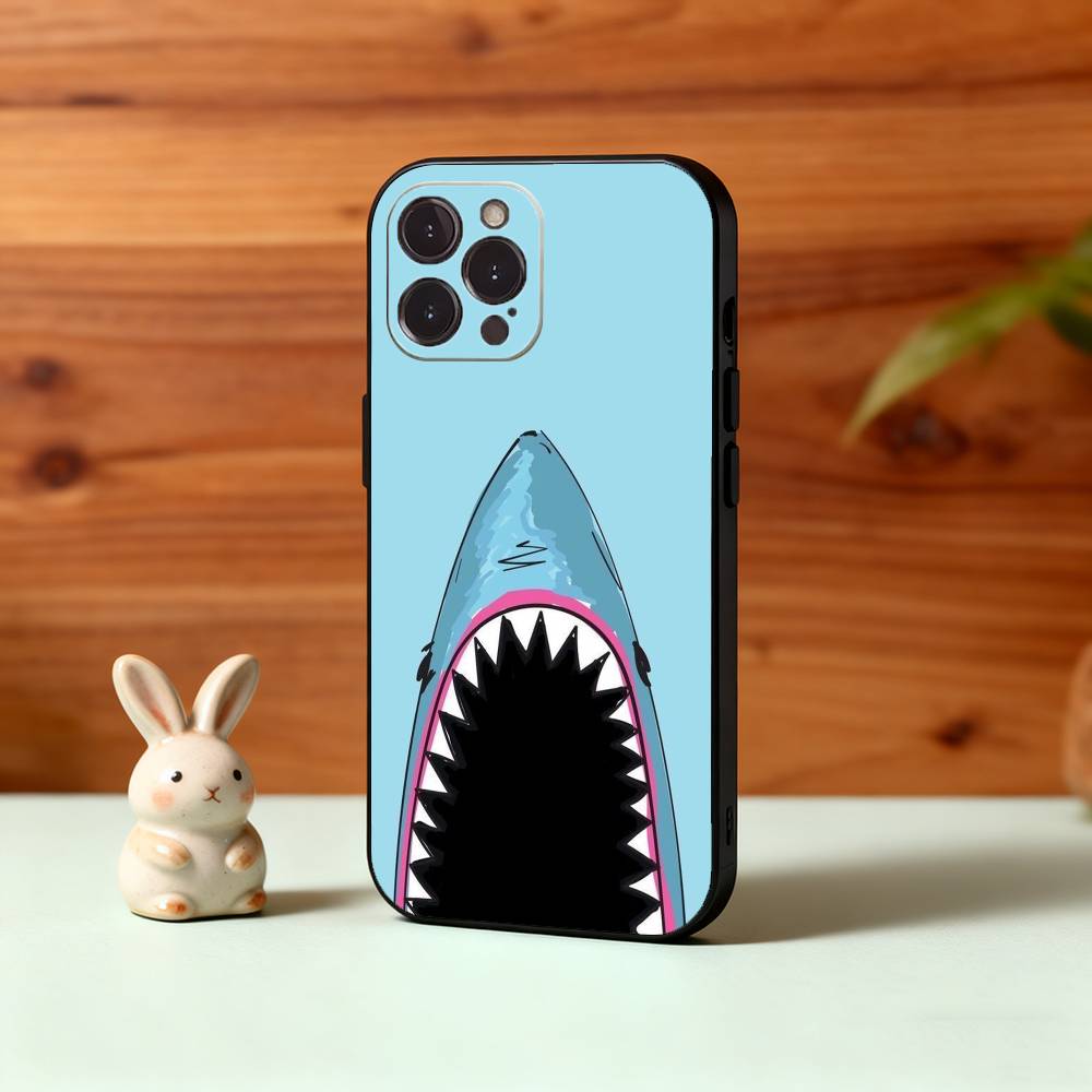 Ah, Please Open Your Mouth Phone Case For iPhone17 16 15 14 13 12 11 Pro Max Plus,5G Soft Black Case