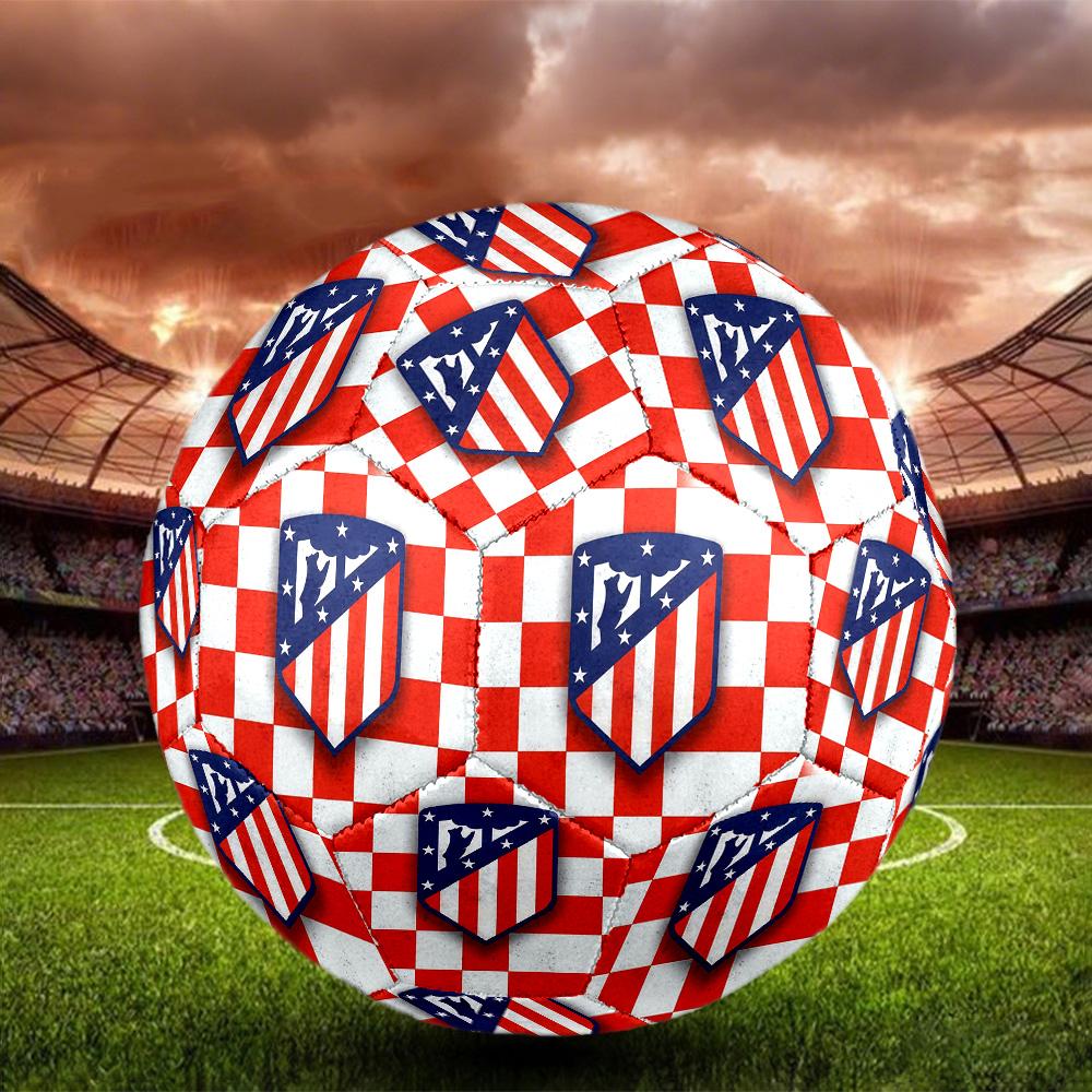Atlético De Madrid teamIndoor Soccer Ball Colorful All Ages Machine Stitched PVC Competition Ready Durable High-Bounce