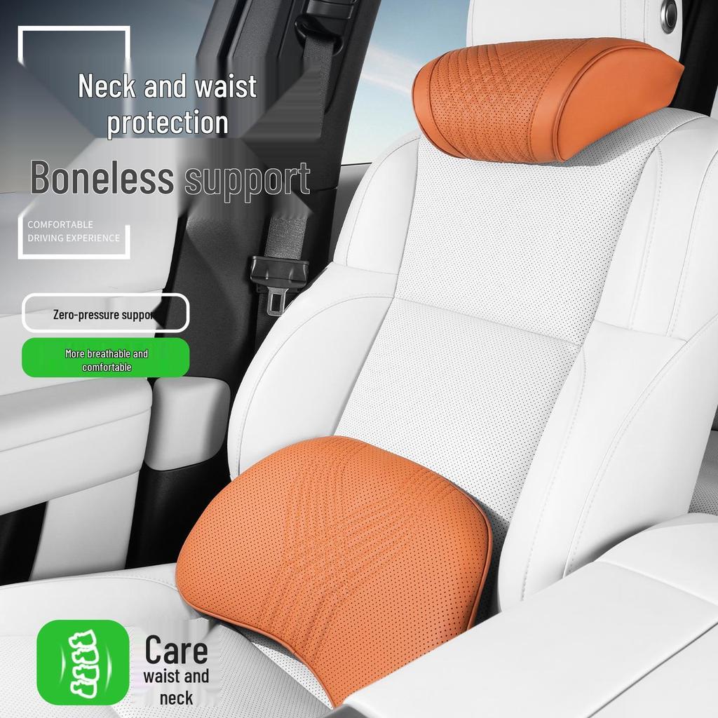 Zeekr 007/001 Car Headrest: Lumbar & Neck Support Pillow - All-Season Breathable Interior Decor