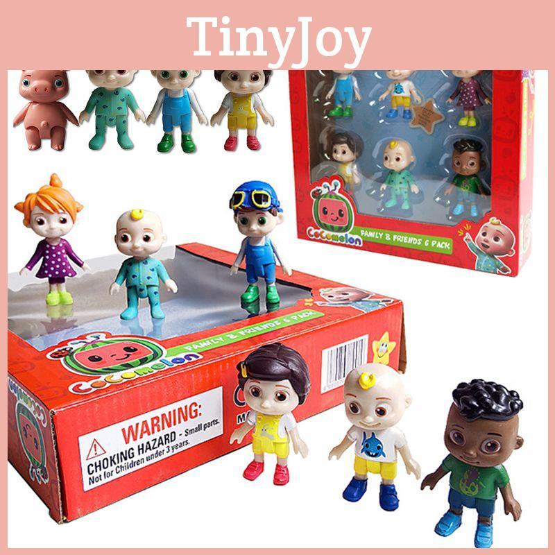 Detailliertes Cocomelon Jj Figur Spielset Miniaturen Tortenaufleger Sammlermodell