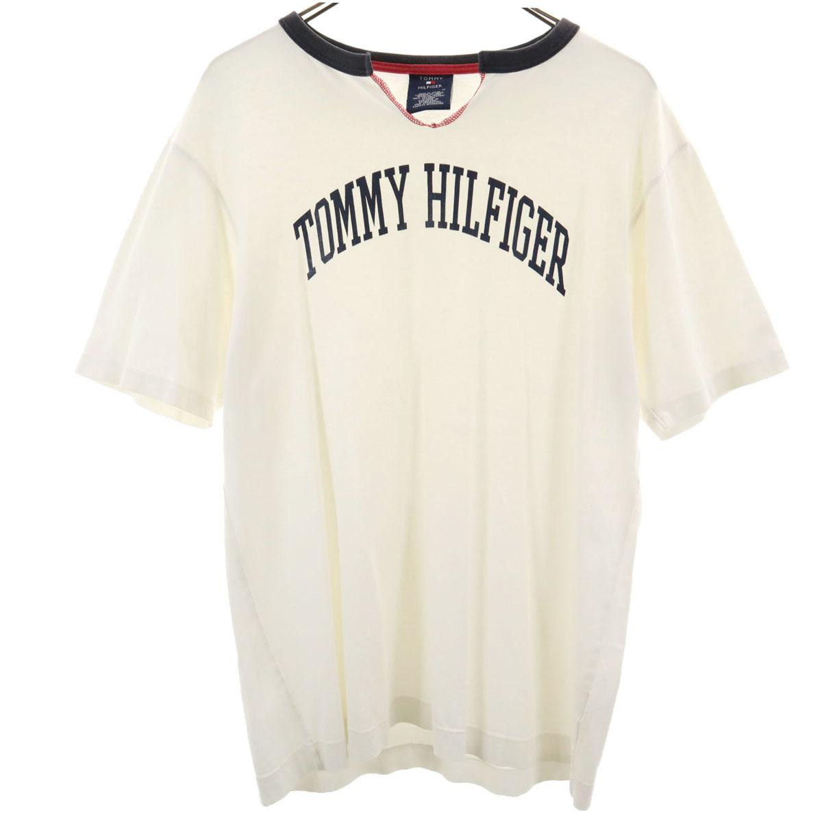 

TOMMY HILFIGER made in Japan Short sleeve Skipper Color T-shirt M white Men s Used