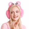 Soft Faux Fur Faux Fur Ear Warmers Elastic Headband Cartoon Ear Covers  For Women Girls