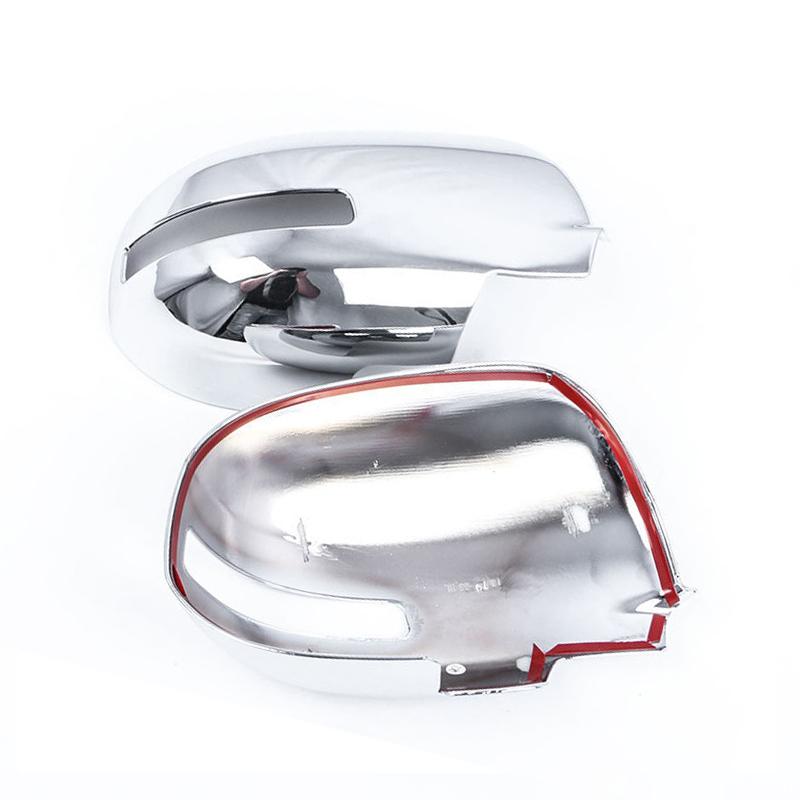 Rearview Mirror Cover Reversing Mirror Frame Chrome Rain Eyebrow Frame Decorative Sticker For Mitsubishi Outlander 2013-2018