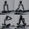 4pcs Decorative Abstract Thinker Men Statue Showpiece Set | Home Decor Items|Premium PVC Modern Art Showpiece