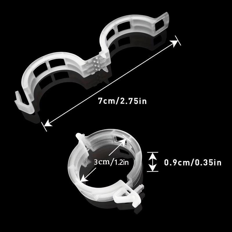 100Pcs Plant Support Clips,Snap-On Reusable Gardening Vine Brackets For Vegetables And Other Climbing Plants Weatherproof Tool