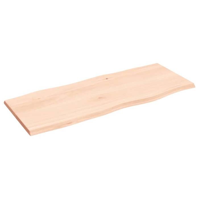 VidaXL Dessus de table bois chêne massif non traité bordure assortie 363881