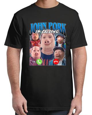 John Pork Is Calling T-Shirt for Men & Women S–4XL