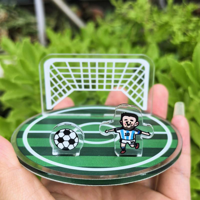 Soccer Field Phone Stand Football Game Decorative Gift Football Fans Sports Merchandise