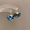 Smudging Fan-shaped Earrings Colorful Drop Earrings Fashion Jewelry Vintage Earrings  Elegant