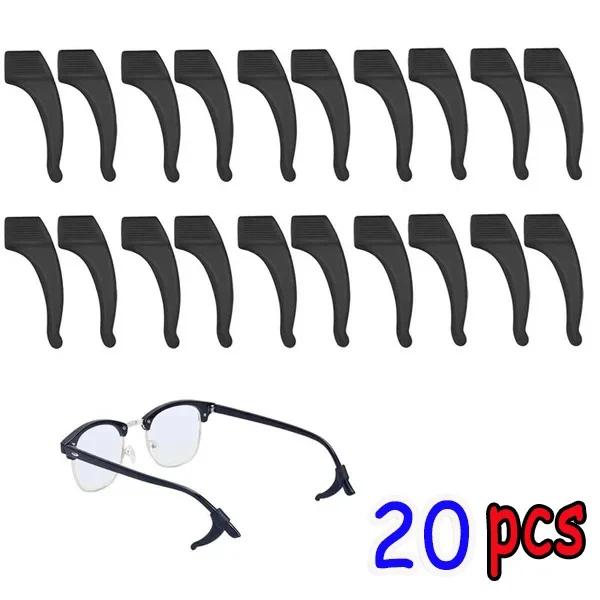 10/20pcs Colorful Silicone Anti-slip Ear Hook Glasses Elastic Grip Temple Tip Stoppers Holder Eyeglasses Eyewear Retainer Holder