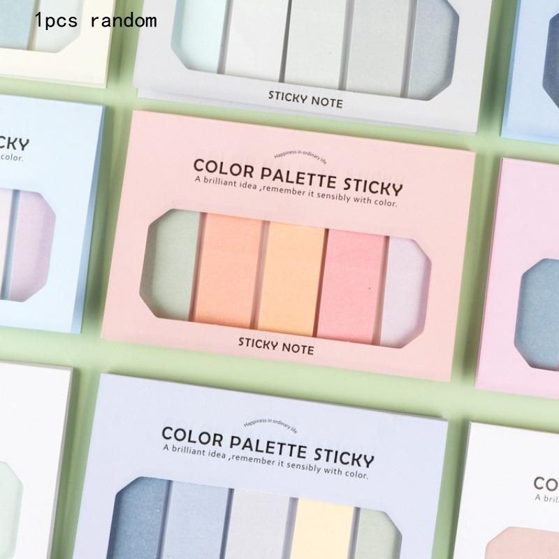 

Kawai Stationery Wholesale Colorful Gradient Sticky Notes Small with Cover Times Stickers Lovely Memo Pad Office School Supplies