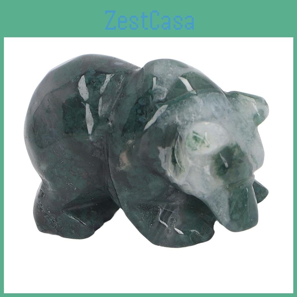 Decor Crystal Handicraft 15in Bear Delicate Bear Statue Animal Figurine For Tables Desks Entryway