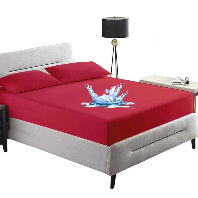 2025 Waterproof Mattress Protector,A Solid Color Bedspread,Fitted Mattress Cover,Dustproof Breathable Washable Incontinence Bed Sheet