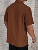 Men's Summer Solid Color Short Sleeve Shirt