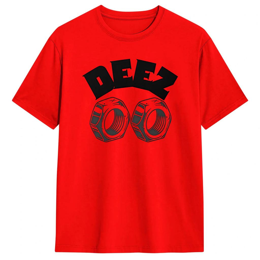Men Deez T Shirts Pure Cotton Clothing Fashion Short Sleeve Round Collar Tee Shirt Classic Tshirt