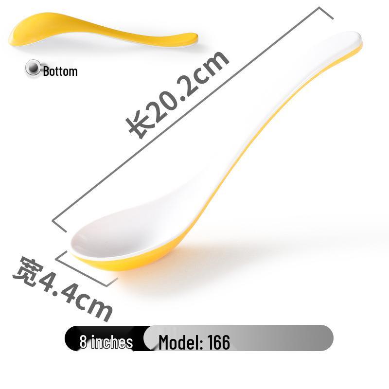 Xiangyuanmei Colorful Melamine Soup Spoon - Restaurant & Hotel Stirring Spoon, Imitation Porcelain, Plastic, for Hot Pot