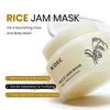 Rýžová maska - Rýžová maska na obličej a tělo pro hloubkové čištění, hydrataci a zářivou pleť Přírodní hydratační & čisticí péče o pleť, Hladká & jemná pleť Tre
