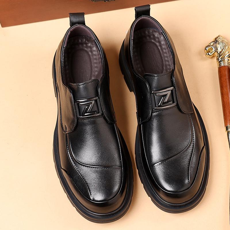 The First Layer Of Cowhide Formal Leather Shoes Men'S Business Leather Casual One-Pedal Men'S Shoes Commuting High-End Single Shoes Men
