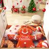 Covor decorativ de Crăciun cu desene animate Covor de intrare cu imprimare de vacanță de Crăciun Covoraș de intrare absorbant apă și antiderapant