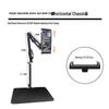 Adjustable Desktop Microphone Stand with Widened Base and Boom Arm for Phones and Tablets