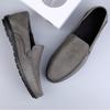 Men's Casual Leather Shoes Four Seasons Plus Size Soft Sole Comfort Outdoor Fashion Youth Business Leather Shoes Driving Shoes