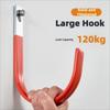 Kwaliteit Heavy Duty Zwaar Object Grote Haak Grote Maat Metalen Wandmontagebeugel Kabel Waterleiding Ophanghaak Buiten