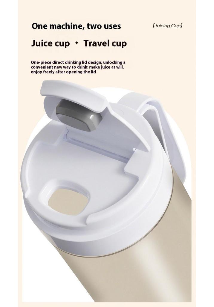 Rechargeable Double Cup Juicer & Ice Crusher for Camping and Travel