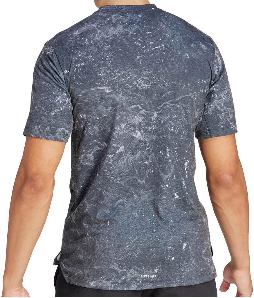 Adidas Short Sleeve Power Workout Short Sleeve T-Shirt, T-Shirt, IEJ12, Men's, Black/White (IK9685), J/M