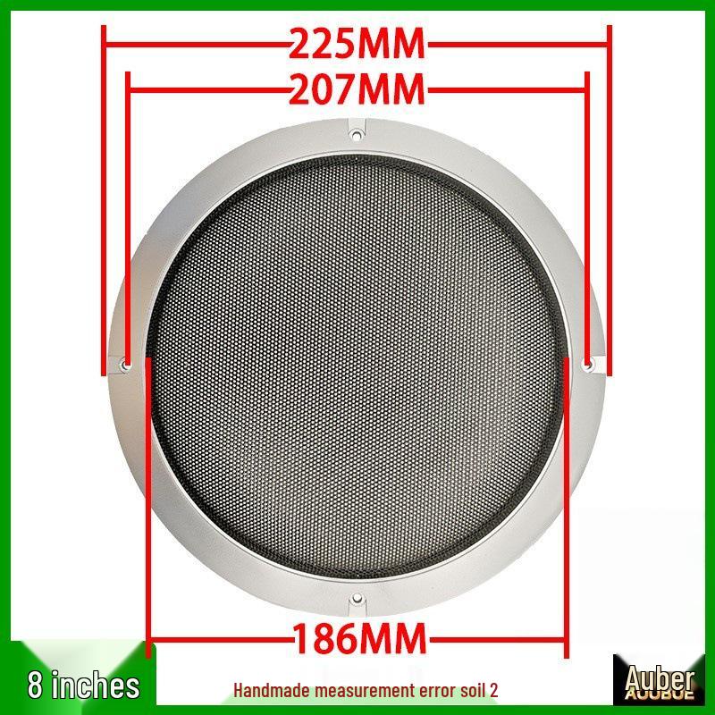 Silver Metal Speaker Car Horn Cover 2-10 Inch