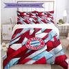 Bayern Munich Pattern Printed 3PCS Bedding Set Soft Skin-Friendly Washable Duvet Cover & Pillowcases Set All Season Bedroom
