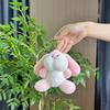 Adorable Cartoon Plush Rabbit Keychain Charming Backpack Pendant For Creative Accessories