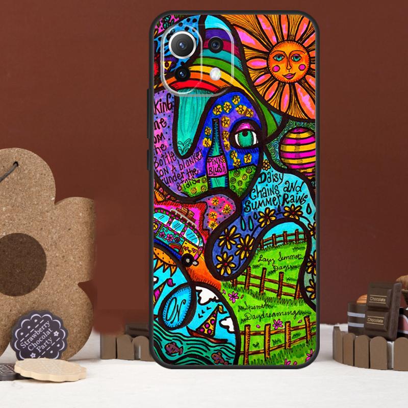 

Hippy Hippie Psychedelic Art Case For Xiaomi 15T 14T 13T 14 15 Ultra 17 Pro Max POCO F8 Ultra F5 F6 F7 X5 X6 X7 Pro Cover POCO F6 Pro