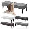Stretch Bench Cover PU Dining Bench Cover Thick Furniture Protector Slipcover Dustproof Piano Bench Seat Cover Anti-Dust