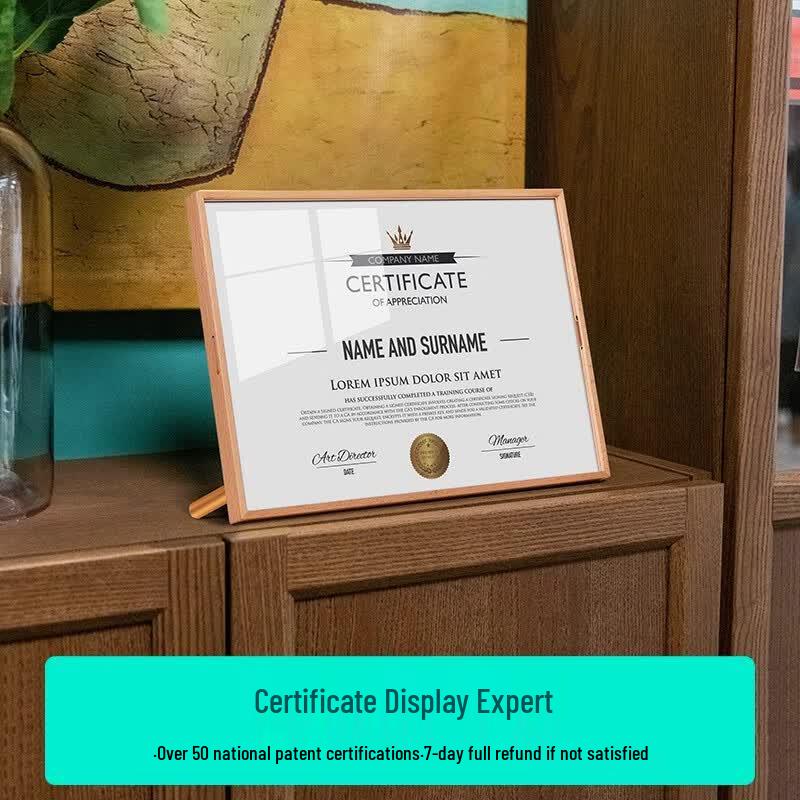 JINXI A4 Crystal Certificate Frame
